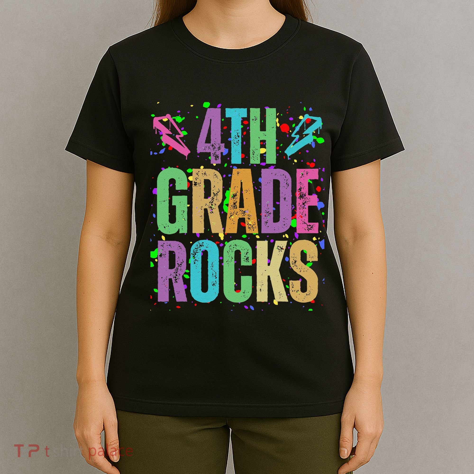 School Rocks Back To School Rockin 4th Grade Rocks T-Shirt