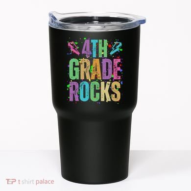 School Rocks Back To School Rockin 4th Grade Rocks Tumbler