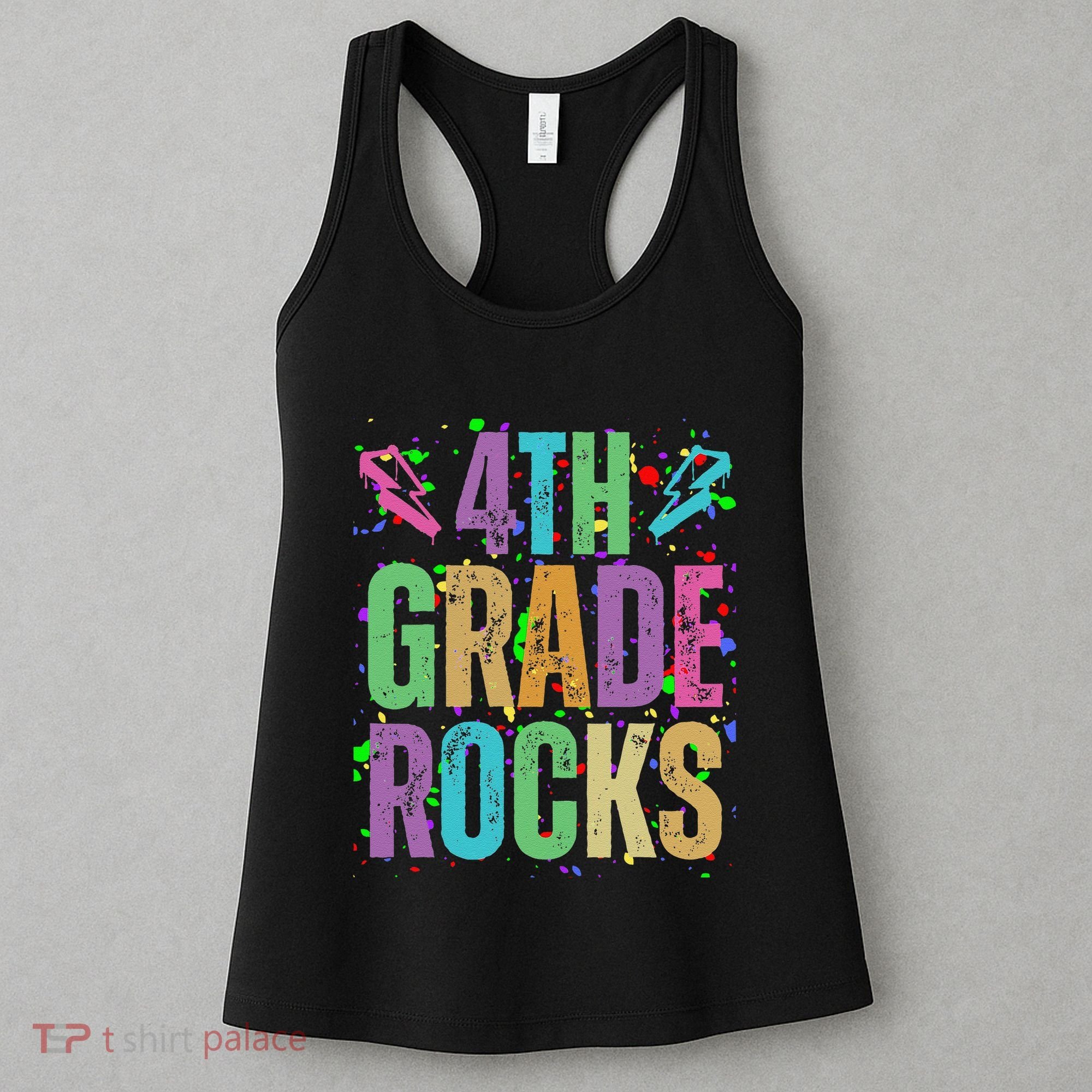 School Rocks Back To School Rockin 4th Grade Rocks Women's Tank Top