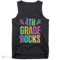 School Rocks Back To School Rockin 4th Grade Rocks Tank Top thumb 0