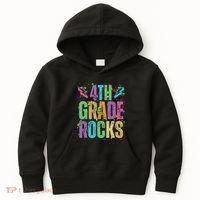 School Rocks Back To School Rockin 4th Grade Rocks Kids Hoodie thumb 0