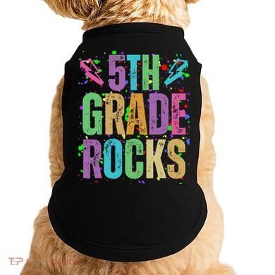 School Rocks Back To School Rockin 5th Grade Rocks Doggie Tank