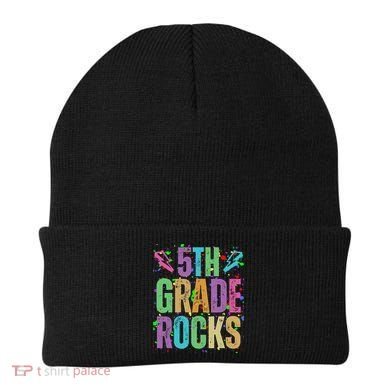 School Rocks Back To School Rockin 5th Grade Rocks Beanie