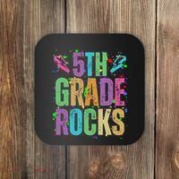 School Rocks Back To School Rockin 5th Grade Rocks Coaster thumb 0