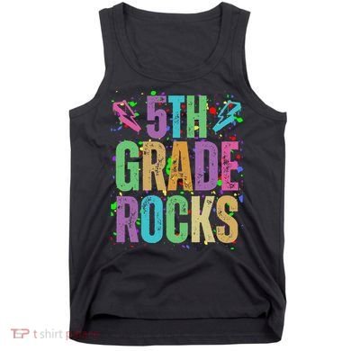 School Rocks Back To School Rockin 5th Grade Rocks Tank Top