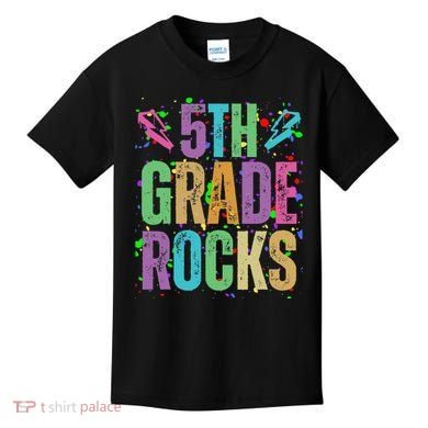 School Rocks Back To School Rockin 5th Grade Rocks Kids T-Shirt