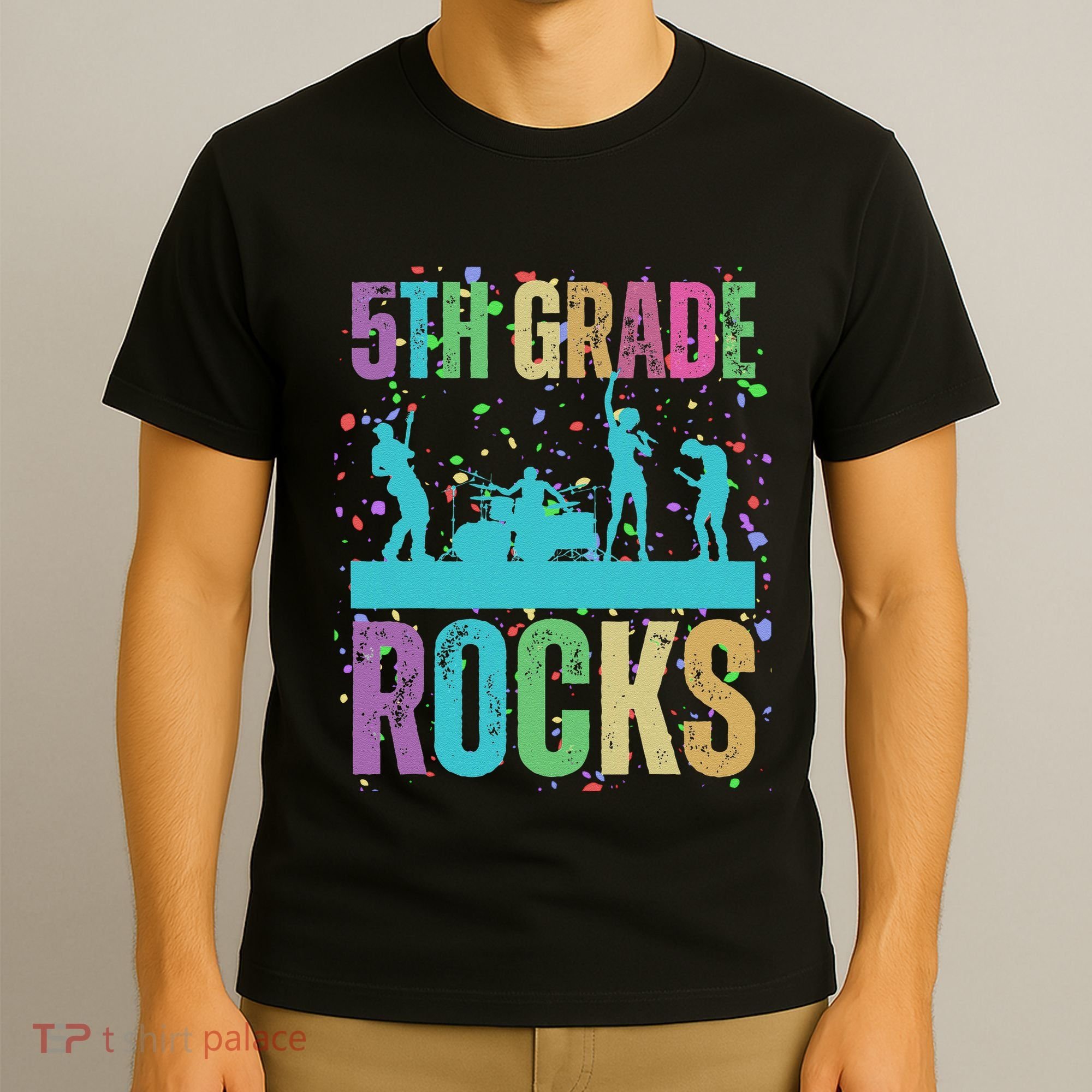 School Rocks Back To School Rockin 5th Grade Rocks T-Shirt