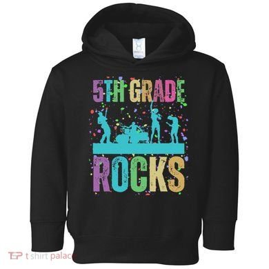 School Rocks Back To School Rockin 5th Grade Rocks Toddler Hoodie