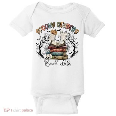 Spooky Readers Book Clubs Baby Bodysuit