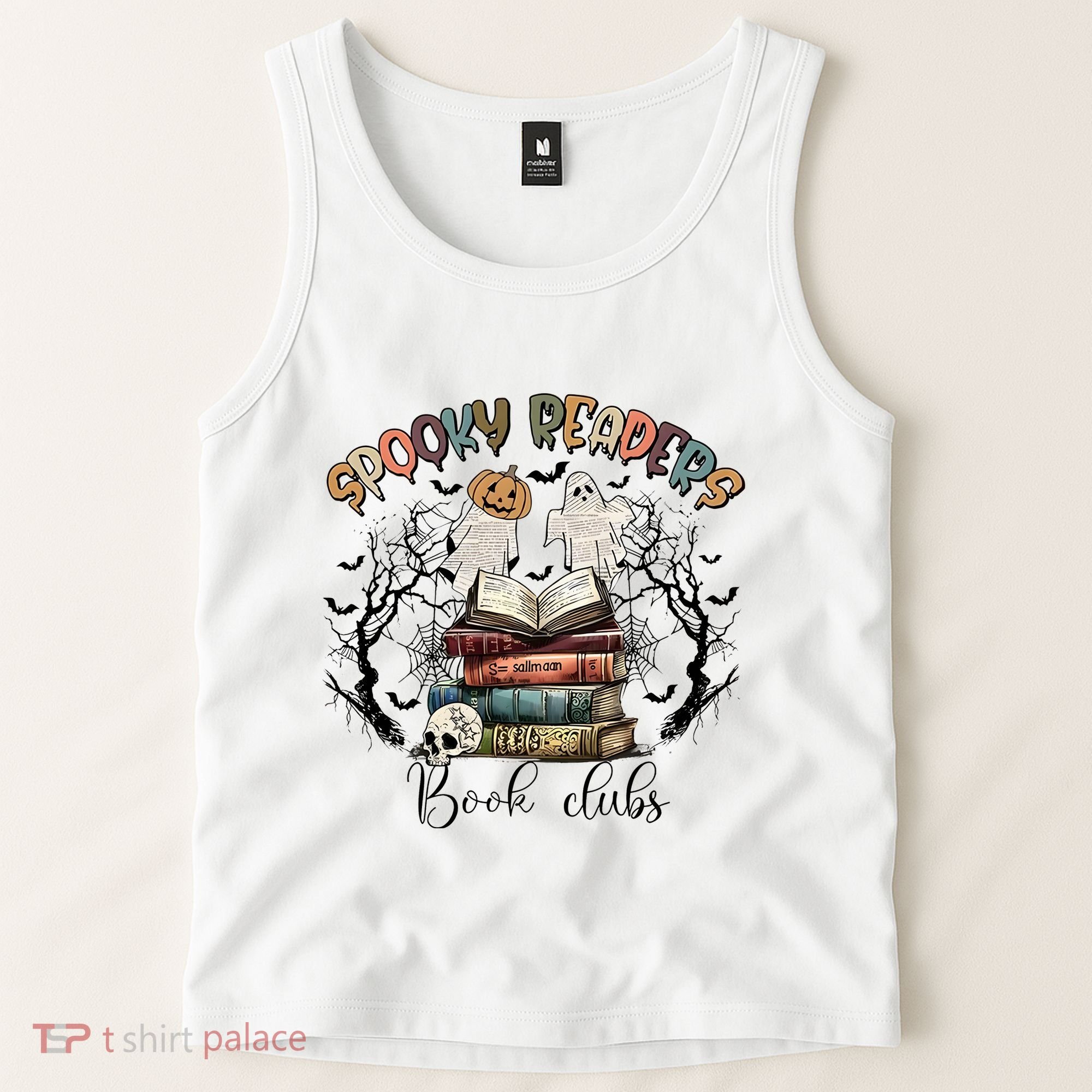 Spooky Readers Book Clubs Tank Top