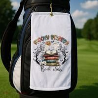Spooky Readers Book Clubs Golf Towel thumb 2