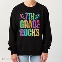 School Rocks Back To School Rockin 7th Grade Rocks Women's Sweatshirt thumb 0