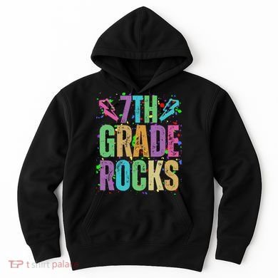School Rocks Back To School Rockin 7th Grade Rocks Hoodie