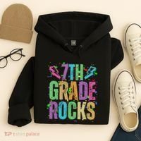 School Rocks Back To School Rockin 7th Grade Rocks Hoodie thumb 4