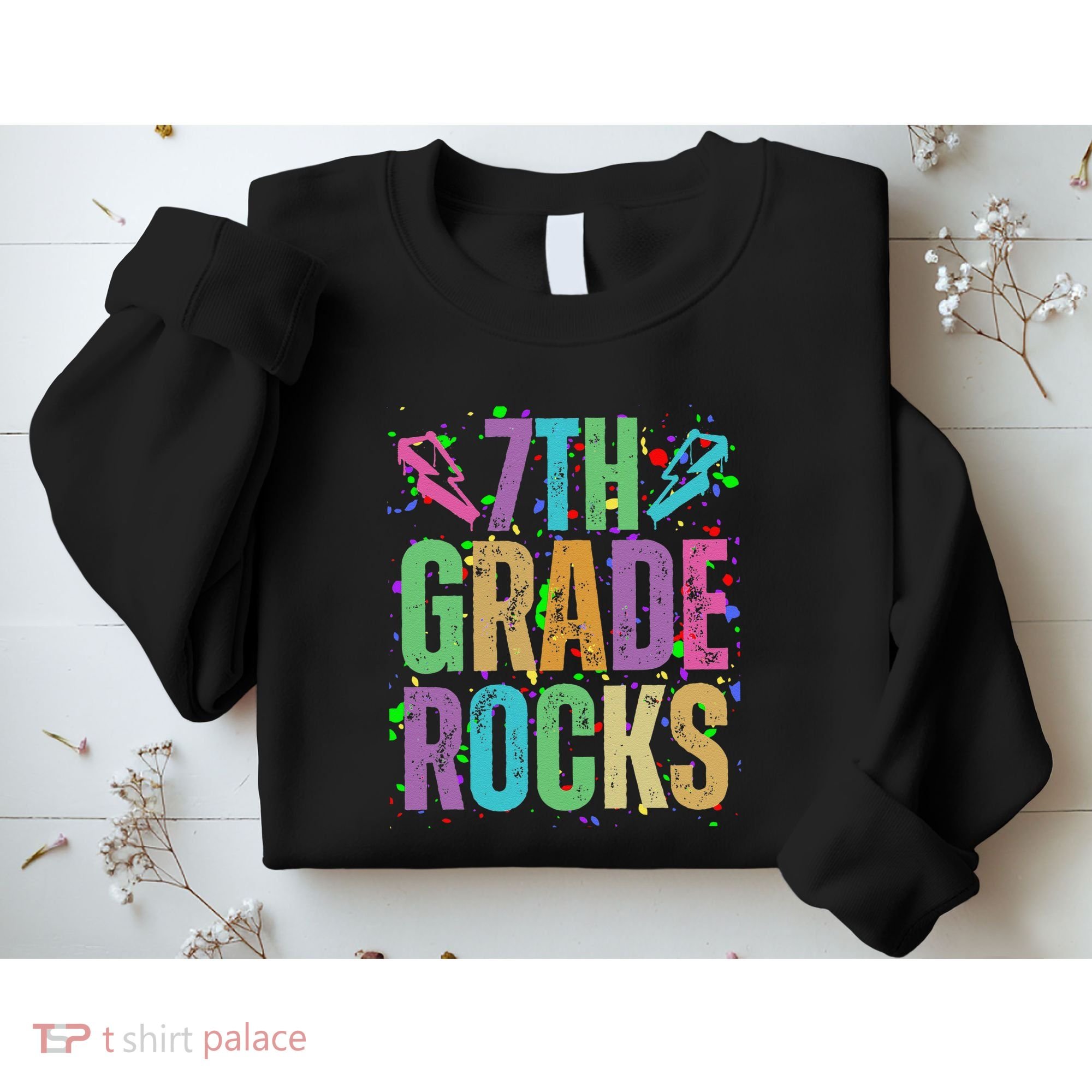 School Rocks Back To School Rockin 7th Grade Rocks Sweatshirt