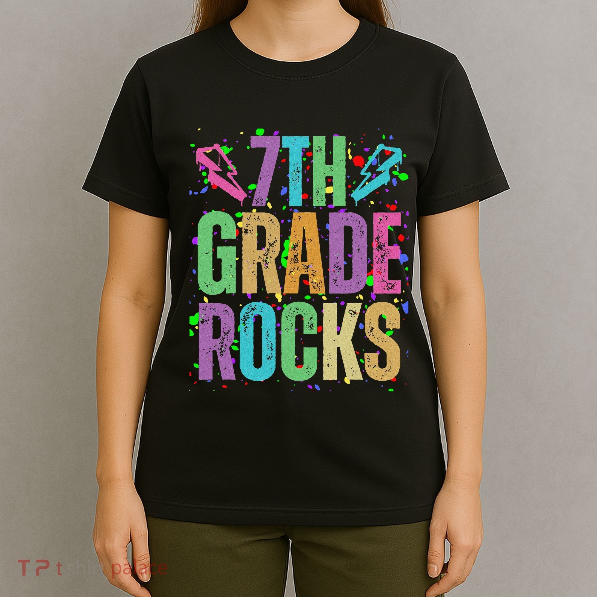 School Rocks Back To School Rockin 7th Grade Rocks T-Shirt