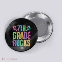 School Rocks Back To School Rockin 7th Grade Rocks Button thumb 0