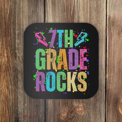 School Rocks Back To School Rockin 7th Grade Rocks Coaster
