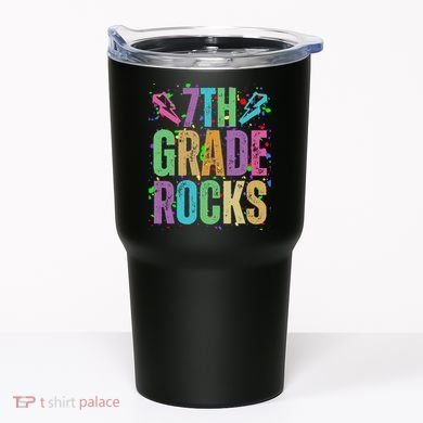 School Rocks Back To School Rockin 7th Grade Rocks Tumbler