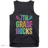 School Rocks Back To School Rockin 7th Grade Rocks Tank Top thumb 0