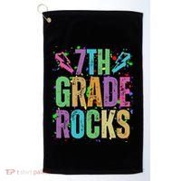 School Rocks Back To School Rockin 7th Grade Rocks Golf Towel thumb 0