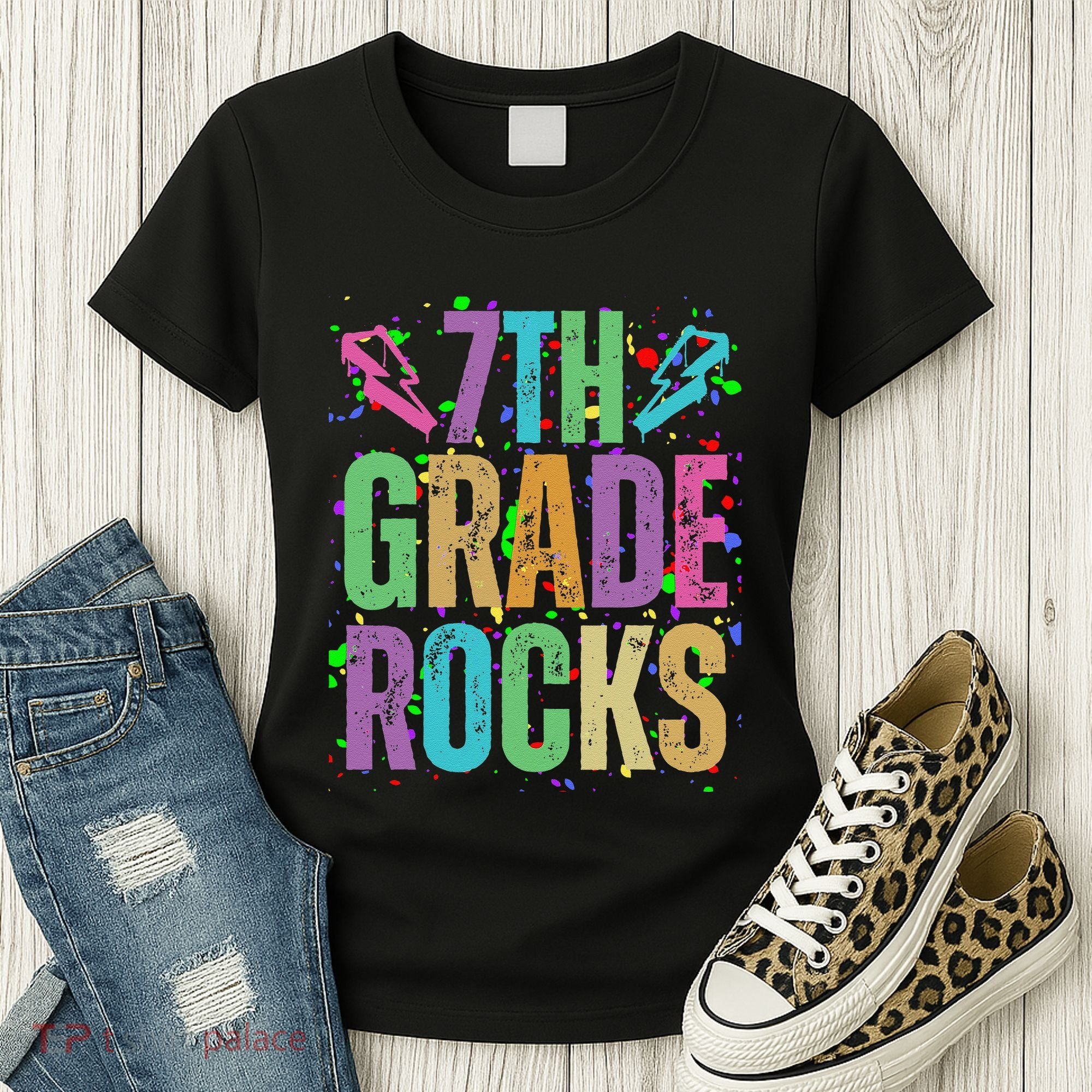 School Rocks Back To School Rockin 7th Grade Rocks Women's T-Shirt