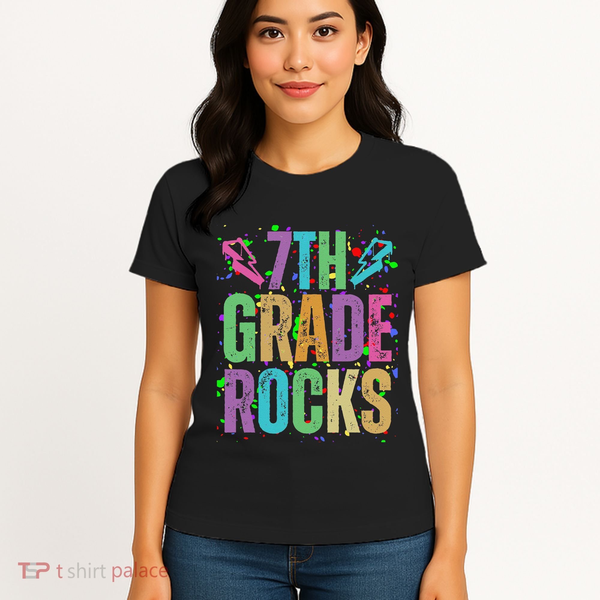 School Rocks Back To School Rockin 7th Grade Rocks Women's T-Shirt