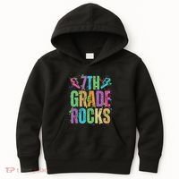 School Rocks Back To School Rockin 7th Grade Rocks Kids Hoodie thumb 0
