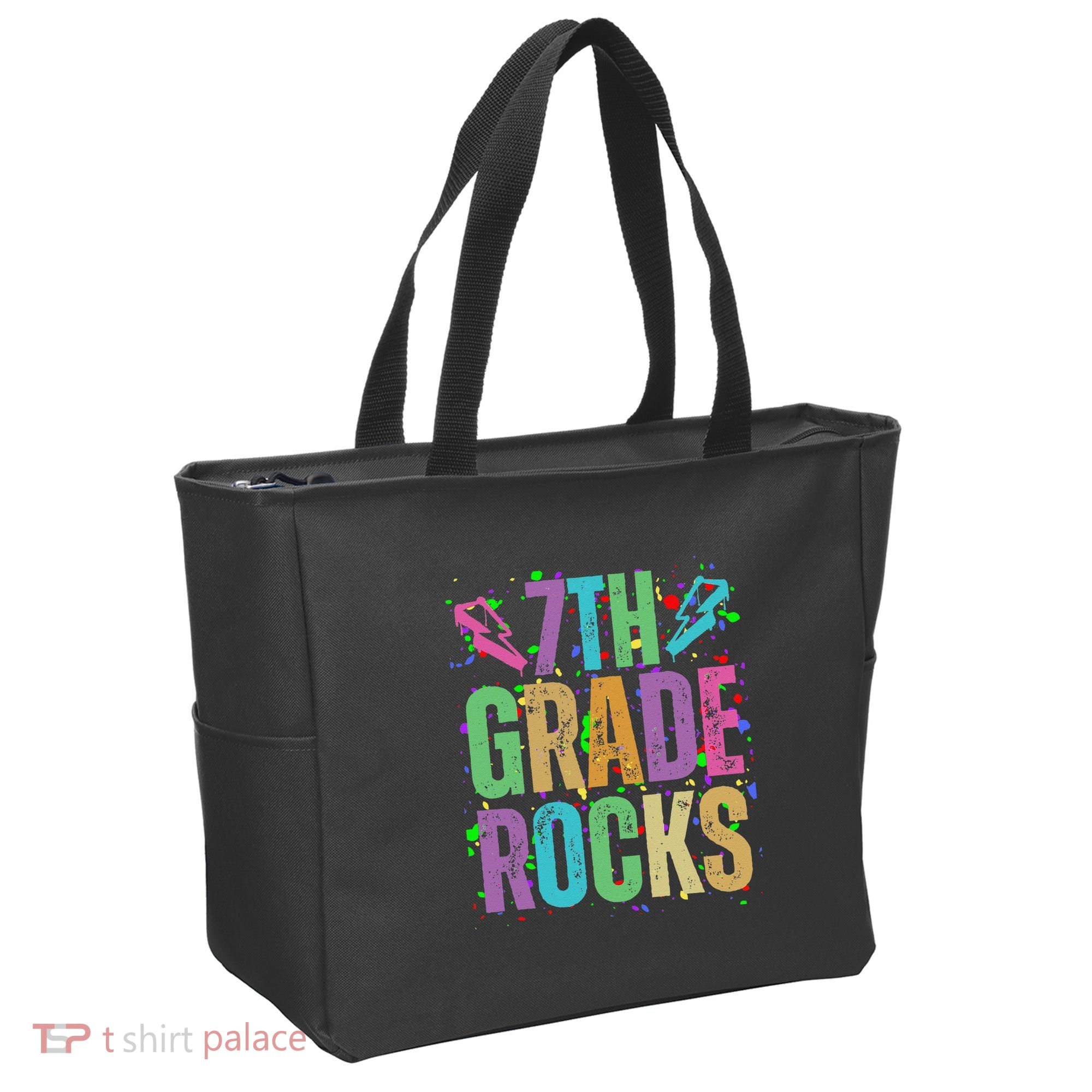 School Rocks Back To School Rockin 7th Grade Rocks Tote Bag
