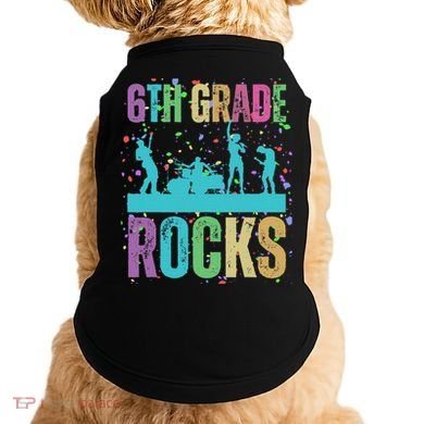 School Rocks Back To School Rockin 6th Grade Rocks Doggie Tank