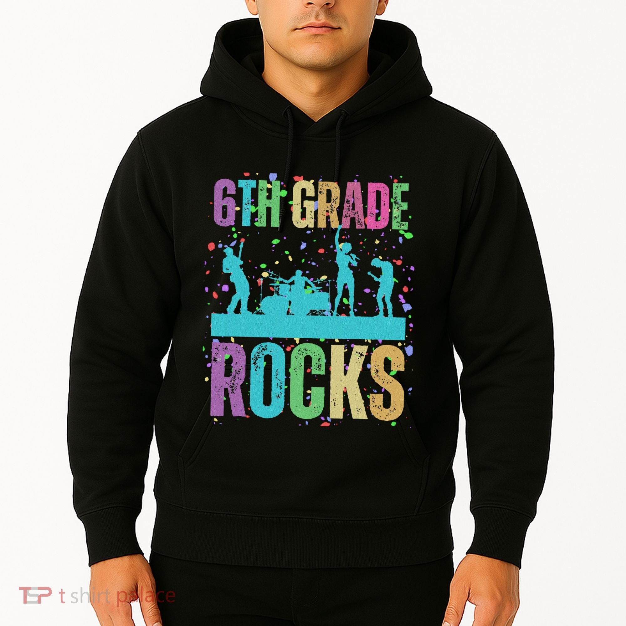 School Rocks Back To School Rockin 6th Grade Rocks Hoodie