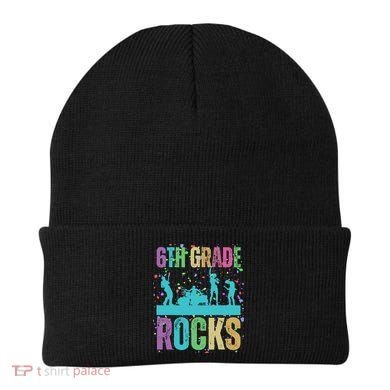 School Rocks Back To School Rockin 6th Grade Rocks Beanie
