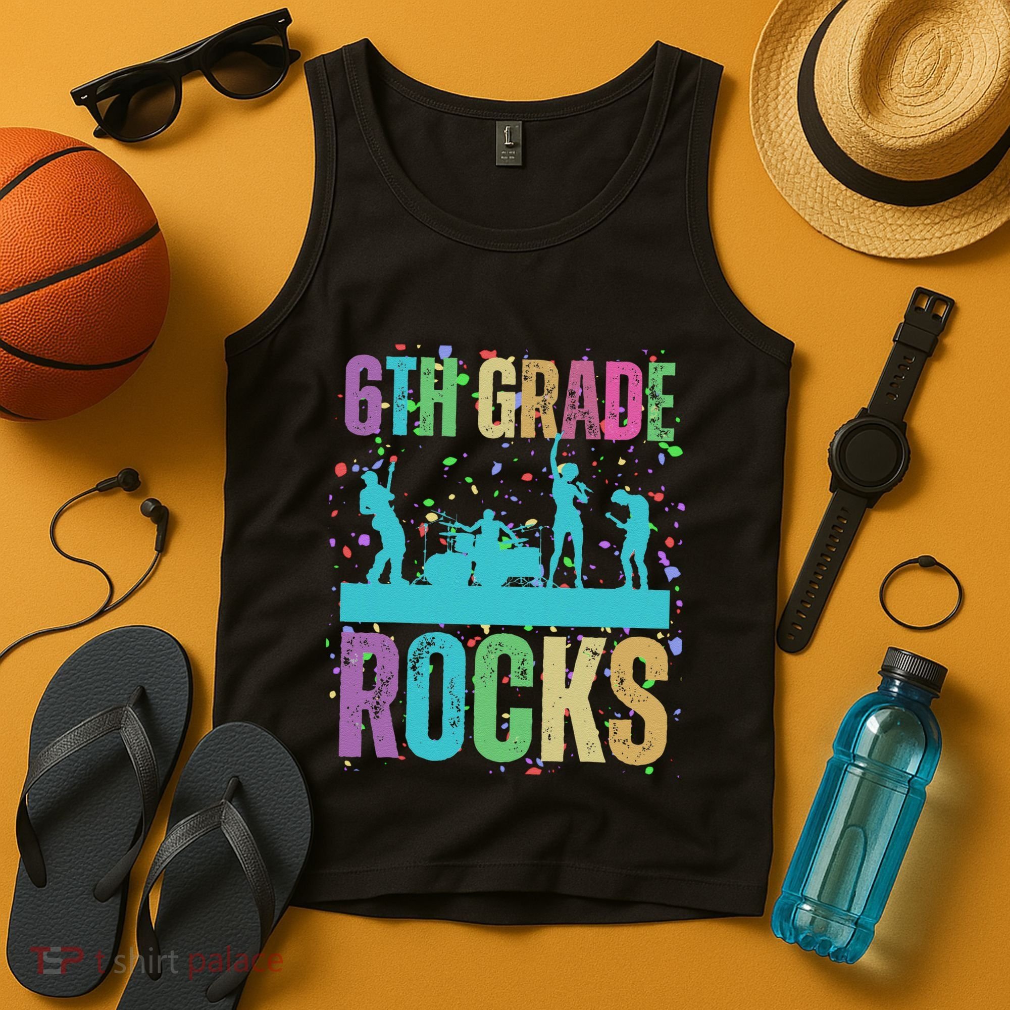 School Rocks Back To School Rockin 6th Grade Rocks Tank Top