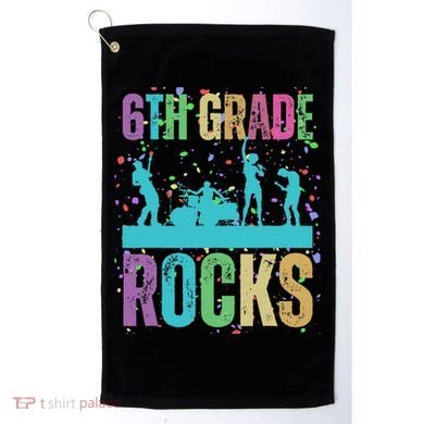 School Rocks Back To School Rockin 6th Grade Rocks Golf Towel