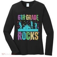 School Rocks Back To School Rockin 6th Grade Rocks Women's Long Sleeve Shirt thumb 0