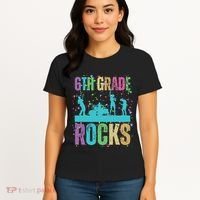 School Rocks Back To School Rockin 6th Grade Rocks Women's T-Shirt thumb 4