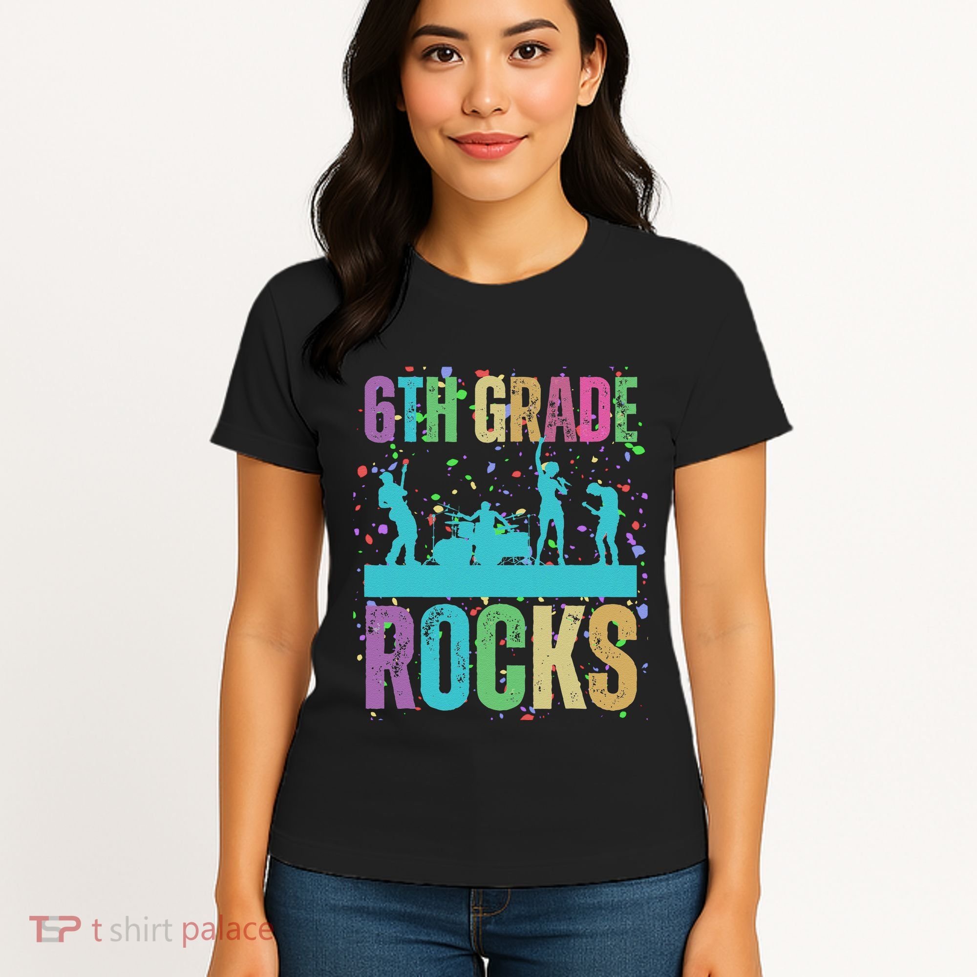 School Rocks Back To School Rockin 6th Grade Rocks Women's T-Shirt
