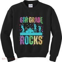 School Rocks Back To School Rockin 6th Grade Rocks Kids Sweatshirt thumb 0