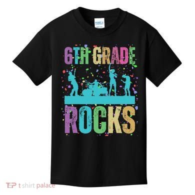 School Rocks Back To School Rockin 6th Grade Rocks Kids T-Shirt