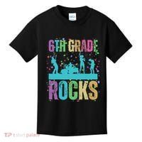 School Rocks Back To School Rockin 6th Grade Rocks Kids T-Shirt thumb 0
