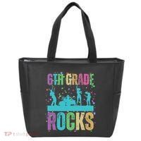 School Rocks Back To School Rockin 6th Grade Rocks Tote Bag thumb 0
