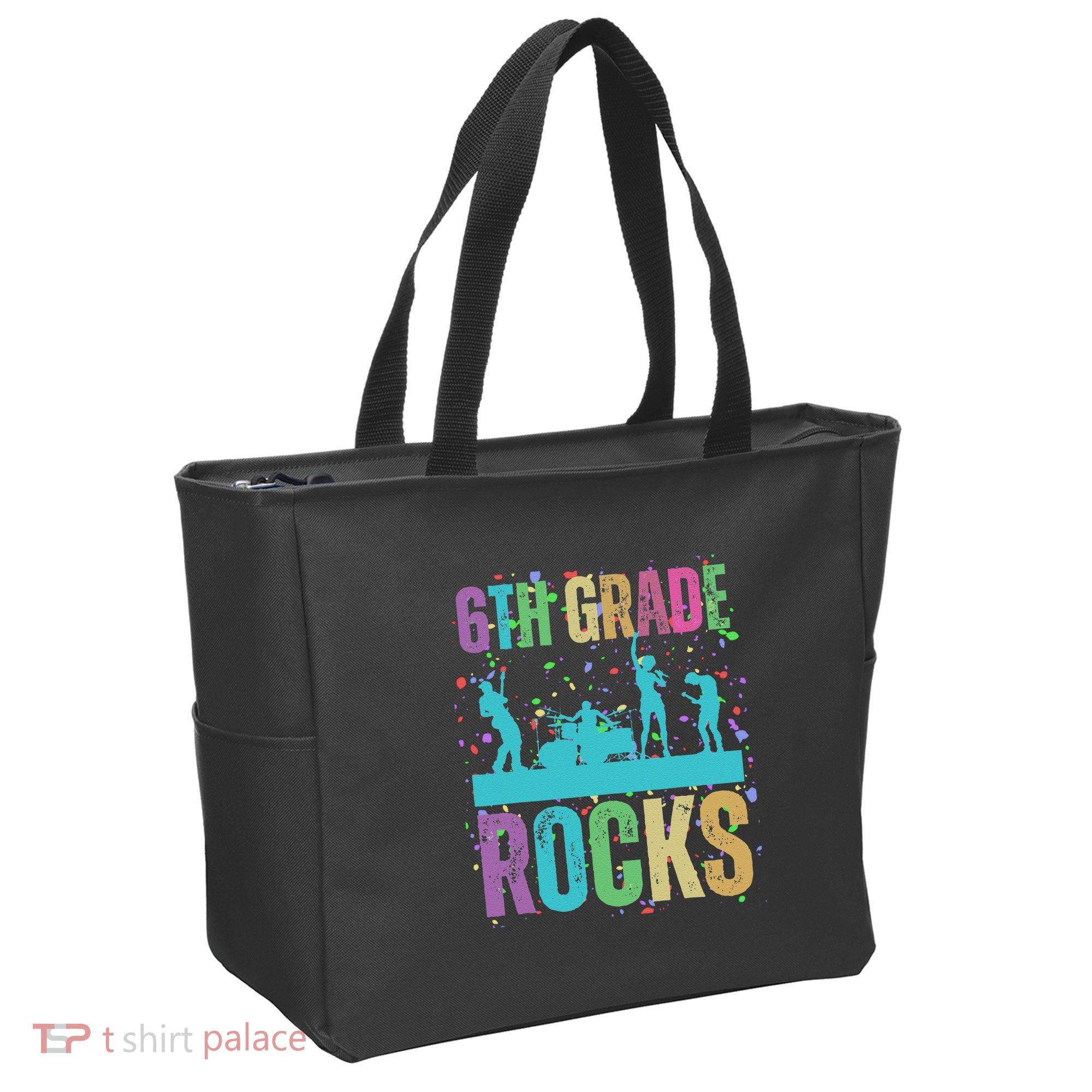 School Rocks Back To School Rockin 6th Grade Rocks Tote Bag