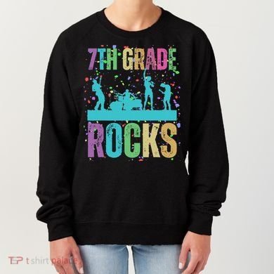School Rocks Back To School Rockin 7th Grade Rocks Women's Sweatshirt