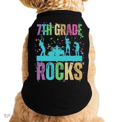School Rocks Back To School Rockin 7th Grade Rocks Doggie Tank
