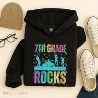 School Rocks Back To School Rockin 7th Grade Rocks Hoodie thumb 4
