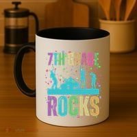 School Rocks Back To School Rockin 7th Grade Rocks Coffee Mug thumb 4