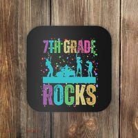 School Rocks Back To School Rockin 7th Grade Rocks Coaster thumb 0