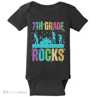 School Rocks Back To School Rockin 7th Grade Rocks Baby Bodysuit thumb 0