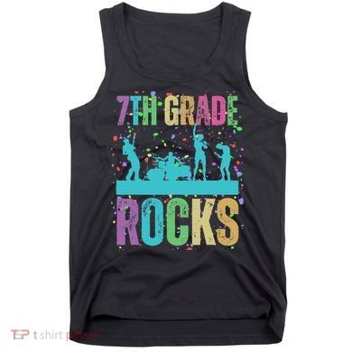School Rocks Back To School Rockin 7th Grade Rocks Tank Top