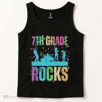 School Rocks Back To School Rockin 7th Grade Rocks Tank Top thumb 2